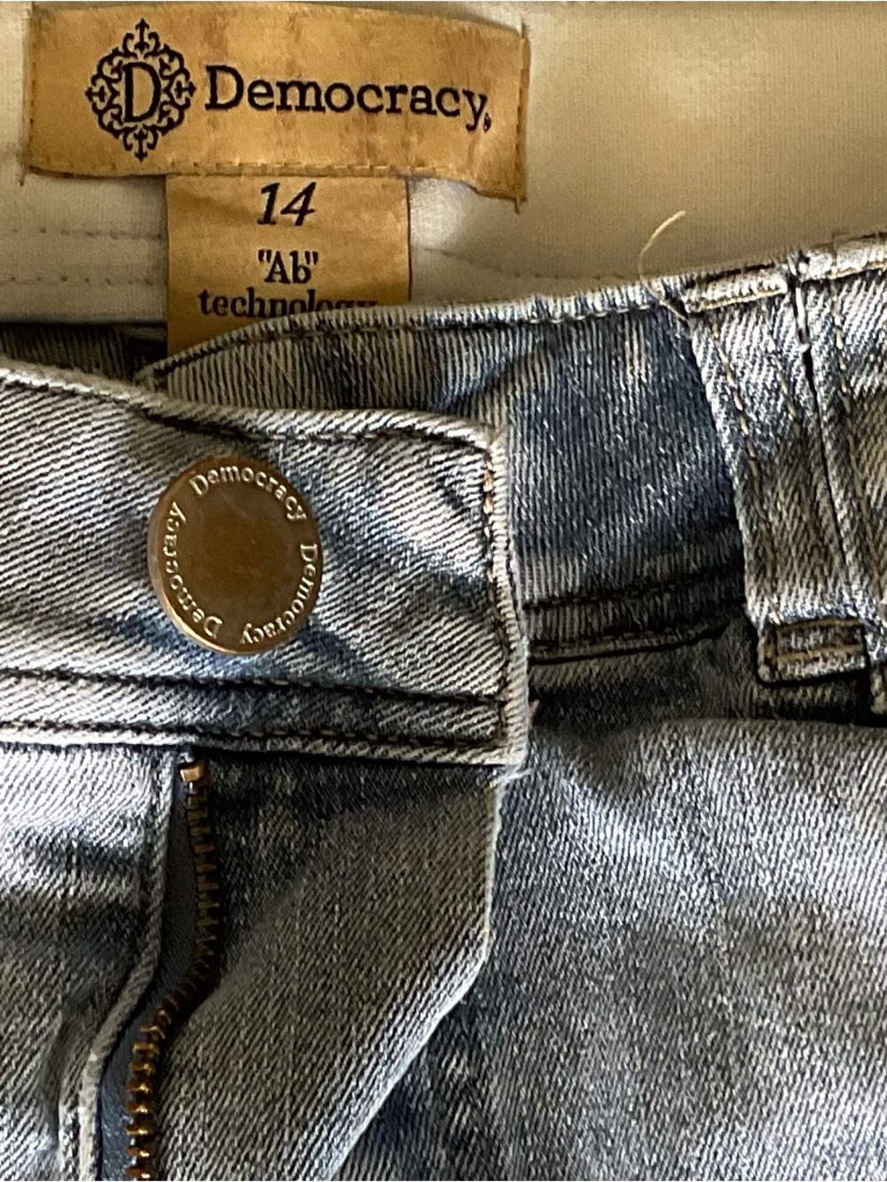 Democracy High-Rise Light Blue Denim Jeans